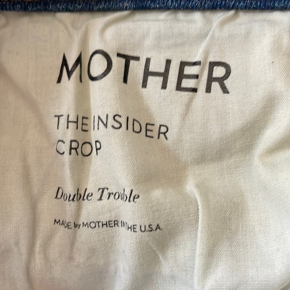 Mother Insider Crop Fray - great color!! EUC
